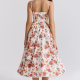 Julia – Midi dress with Corset Top and Tulle Skirt