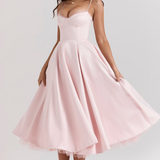 Julia – Midi dress with Corset Top and Tulle Skirt