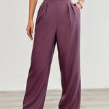 Fiene – Wide high-waisted trousers made of lightweight material