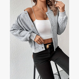 Selena – Women's Cardigan Made of Soft Corduroy Fabric with Loose Fit