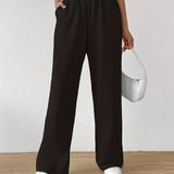 Lot – Simple women's pants with an elastic waistband for everyday wear