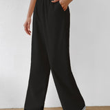 Lot – Simple women's pants with an elastic waistband for everyday wear