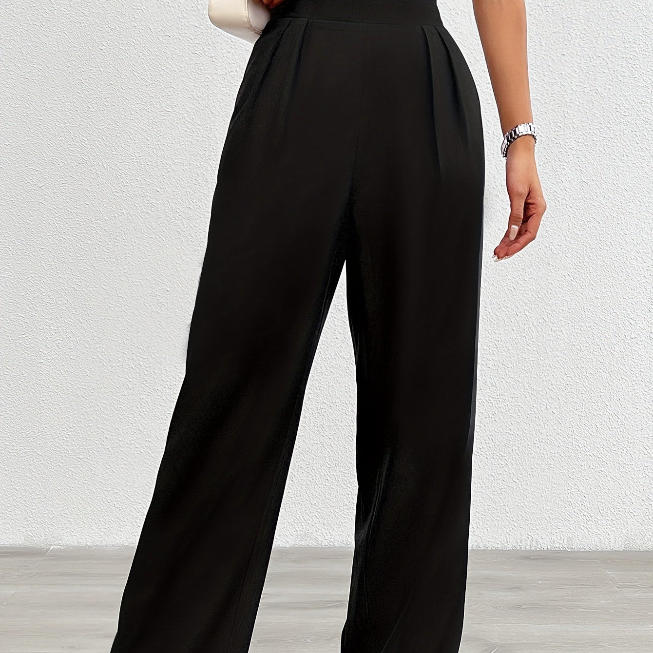 Fiene – Wide high-waisted trousers made of lightweight material