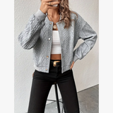 Selena – Women's Cardigan Made of Soft Corduroy Fabric with Loose Fit
