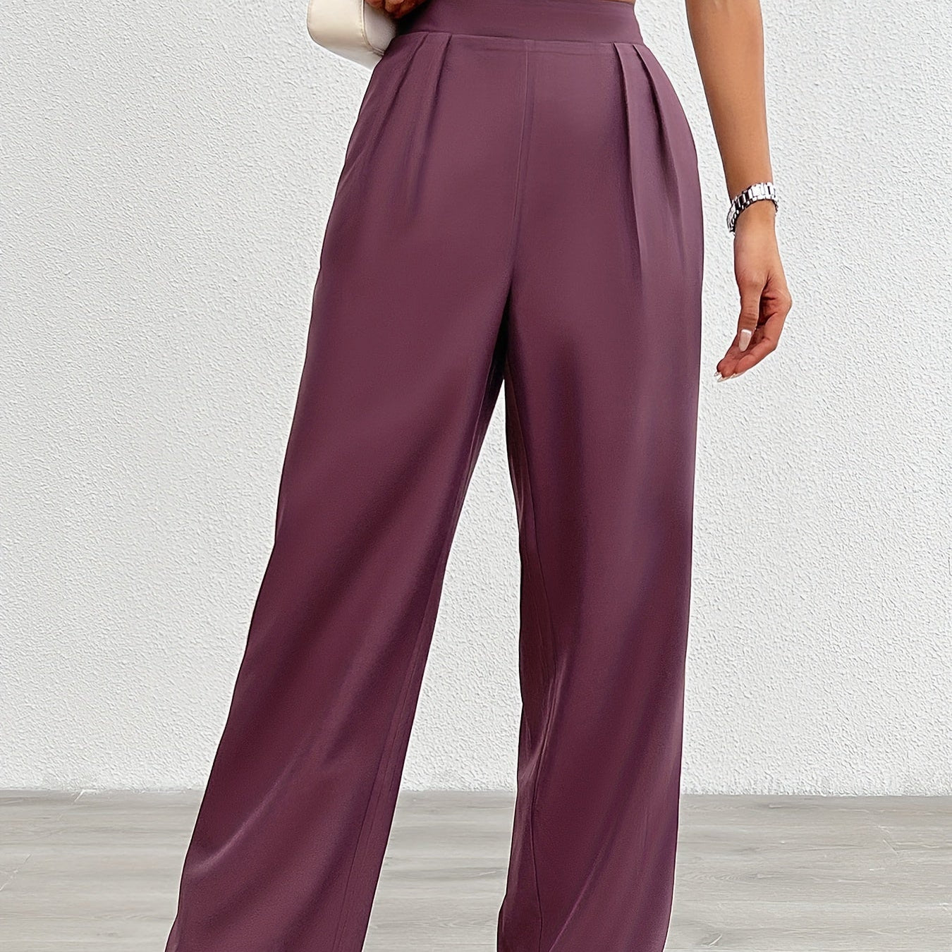 Fiene – Wide high-waisted trousers made of lightweight material