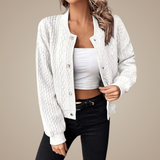 Selena – Women's Cardigan Made of Soft Corduroy Fabric with Loose Fit