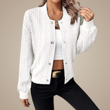 Selena – Women's Cardigan Made of Soft Corduroy Fabric with Loose Fit