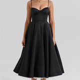Julia – Midi dress with Corset Top and Tulle Skirt