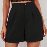 Marieke – Comfy high-waisted loose shorts