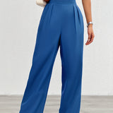 Fiene – Wide high-waisted trousers made of lightweight material