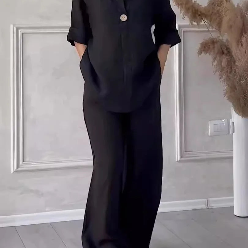 Viona – Two-Piece Linen Set for Timeless Style