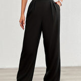 Fiene – Wide high-waisted trousers made of lightweight material