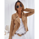 Maria - Women's Suede Biker Jacket
