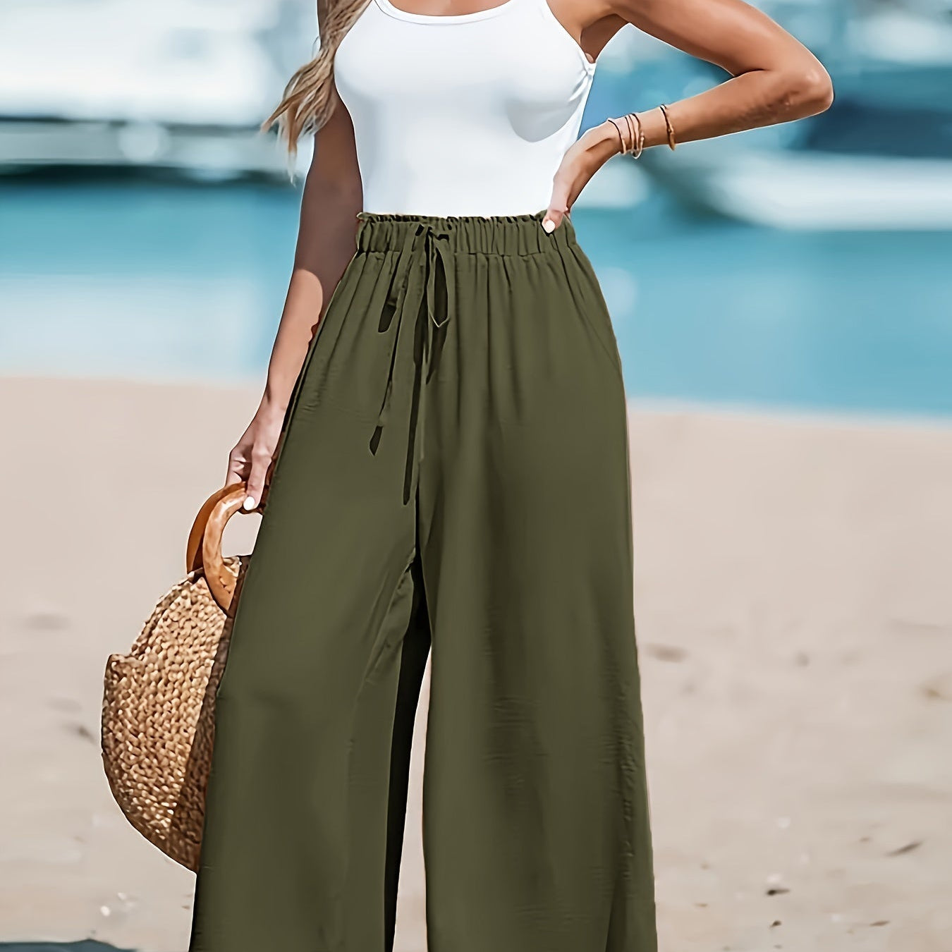 Avéa – Women's wide-leg pants with loose fit and stylish finish